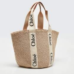 Chloe Natural Fibers Large Woody Tote