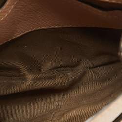 Pre Owned Chloe Beige Leather Small Marcie Shoulder Bag