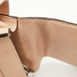 Pre Owned Chloe Beige Leather Small Marcie Shoulder Bag