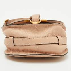 Pre Owned Chloe Beige Leather Small Marcie Shoulder Bag