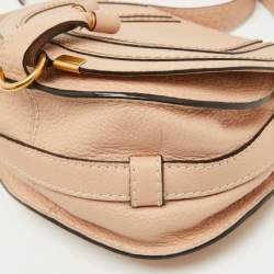 Pre Owned Chloe Beige Leather Small Marcie Shoulder Bag