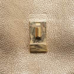 Chloe Gold Leather Medium Drew Shoulder Bag
