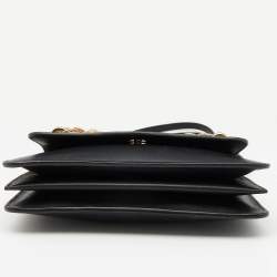 Pre Owned Chloe Black Leather Drew Bijou Clutch Bag