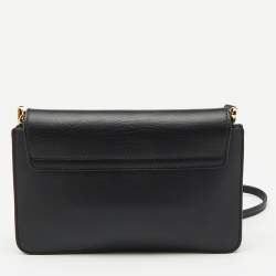 Pre Owned Chloe Black Leather Drew Bijou Clutch Bag