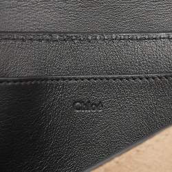 Pre Owned Chloe Black Leather Drew Bijou Clutch Bag
