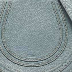 مملوكة مسبقًا Chloe Light Blue Leather Mini Marcie Crossbody Bag