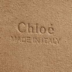 Chloe Brown/Orange Leather ad Suede Faye Medium Shoulder Bag