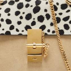 Chloe Multicolor Calf Hair and Leather Small Drew Shoulder Bag