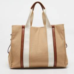 Pre Owned Chloe Brown Canvas Changing/Diaper Bag