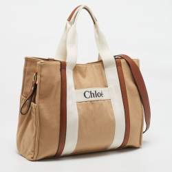 Pre Owned Chloe Brown Canvas Changing/Diaper Bag