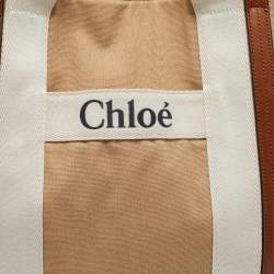 Pre Owned Chloe Brown Canvas Changing/Diaper Bag