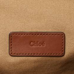 Pre Owned Chloe Brown Canvas Changing/Diaper Bag