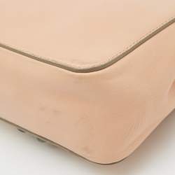 Chloe Peach Leather Small Embellished Elsie Shoulder Bag