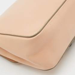 Chloe Peach Leather Small Embellished Elsie Shoulder Bag