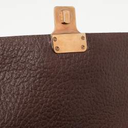 Chloé Beige/Brown Snakeskin and Leather Darla Top Handle Bag