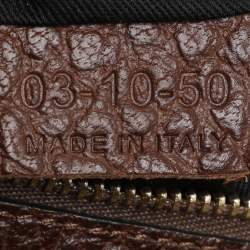 Chloé Beige/Brown Snakeskin and Leather Darla Top Handle Bag