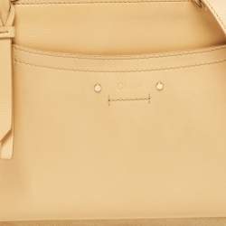 Chloe Beige/Black Leather and Suede Roy Crossbody Bag