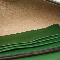 Pre Owned Chloe Green Leather and Suede Mini Faye Crossbody Bag