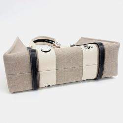 Pre Owned Chloe Beige Fabric Chloe Woody Medium Bag