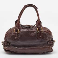 Chloe Dark Brown Leather Medium Paddington Satchel