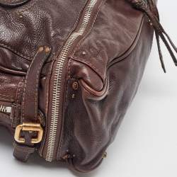 Chloe Dark Brown Leather Medium Paddington Satchel