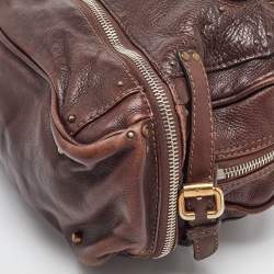 Chloe Dark Brown Leather Medium Paddington Satchel