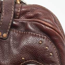 Chloe Dark Brown Leather Medium Paddington Satchel