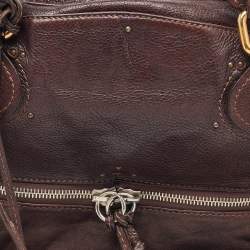 Chloe Dark Brown Leather Medium Paddington Satchel