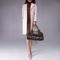 Chloe Dark Brown Leather Medium Paddington Satchel