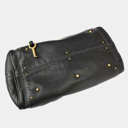 Pre Owned Chloe Black Leather Paddington Handbag