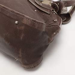 Pre Owned Chloe Brown Leather Paddington Satchel