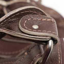 Pre Owned Chloe Brown Leather Paddington Satchel