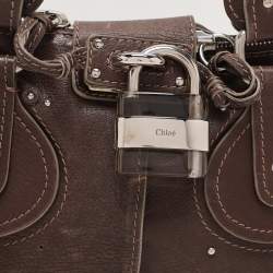Pre Owned Chloe Brown Leather Paddington Satchel