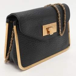 Chloe Black Leather Small Sally Shoulder Bag