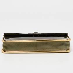 Chloe Green Patent Leather Sally Clutch