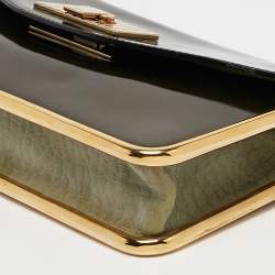Chloe Green Patent Leather Sally Clutch