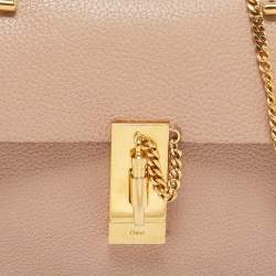 Pre Owned Chloe Beige Leather Small Drew Shoulder Bag