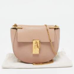 Pre Owned Chloe Beige Leather Small Drew Shoulder Bag
