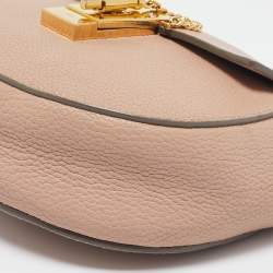 Pre Owned Chloe Beige Leather Small Drew Shoulder Bag