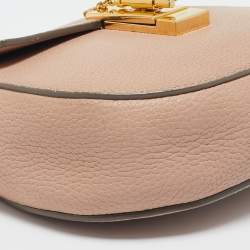 Pre Owned Chloe Beige Leather Small Drew Shoulder Bag
