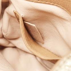 Pre Owned Chloe Gold Leather Small Marcie Saddle Bag