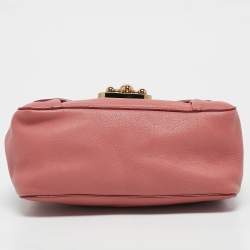Chloe Rose Pink Leather Small Elsie Chain Shoulder Bag