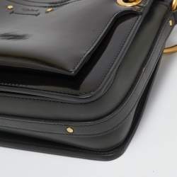 Chloe Olive Green Patent and Leather Roy Shoulder Bag