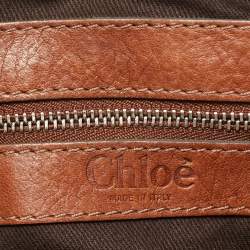 Pre Owned Chloe Brown Leather Small Paddington Satchel