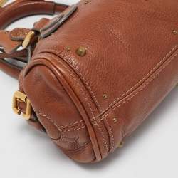 Pre Owned Chloe Brown Leather Small Paddington Satchel
