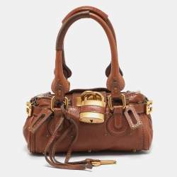 Pre Owned Chloe Brown Leather Small Paddington Satchel