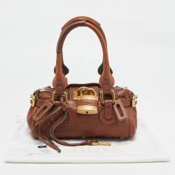 Pre Owned Chloe Brown Leather Small Paddington Satchel
