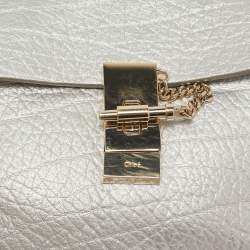 Chloé Silver/Grey Leather Mini Drew Chian Shoulder Bag
