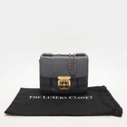 Chloe Grey Leather Small Elsie Shoulder Bag