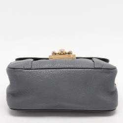 Chloe Grey Leather Small Elsie Shoulder Bag